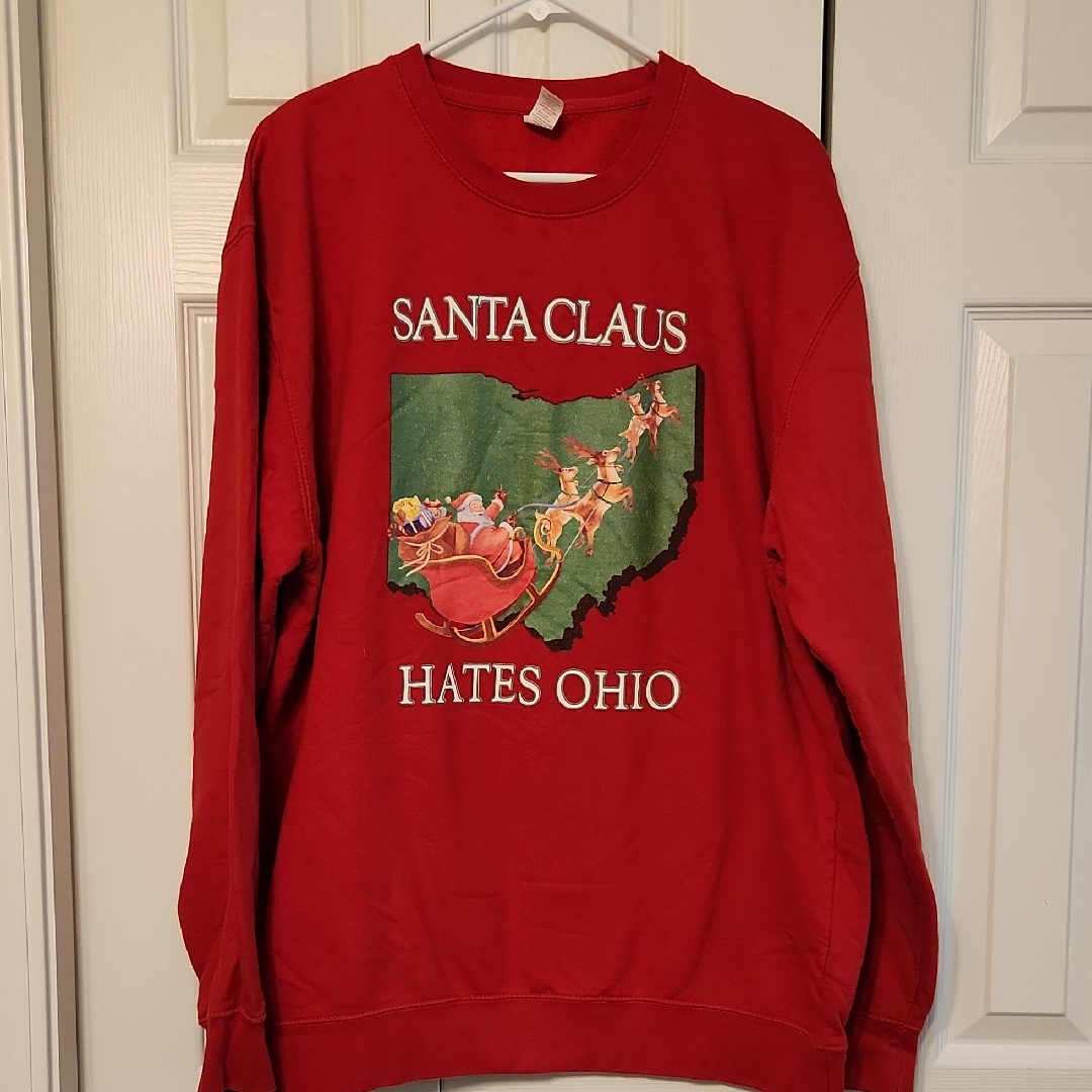 Santa Claus Hates Ohio Sweatshirt